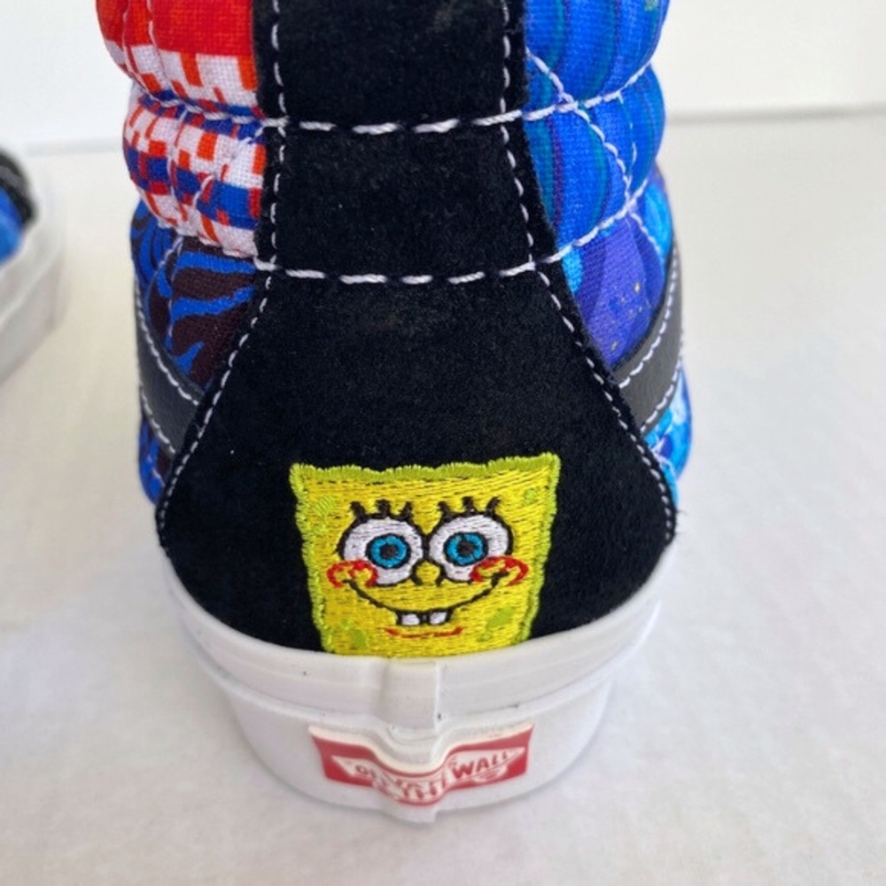 NEW Vans SpongeBob Sandy Liang Sk8-Hi 38 DX Shoes Patchwork 7 Women / 5.5 Men - Picture 11 of 16